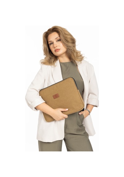 13 Ve 14 İnc Laptop Ve Apple Uyumlu MacBook Kılıf Kanvas Kumaş Kılıf