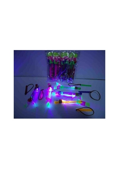 Led Işıklı Sapanla Uçan Helikopter Led Işıklı Uçan Obje Sapan Set