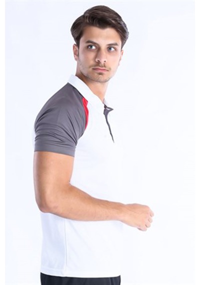 Sportive Model 06 Kamp Tişörtü-beyaz/antrasit-5043 Antrasit