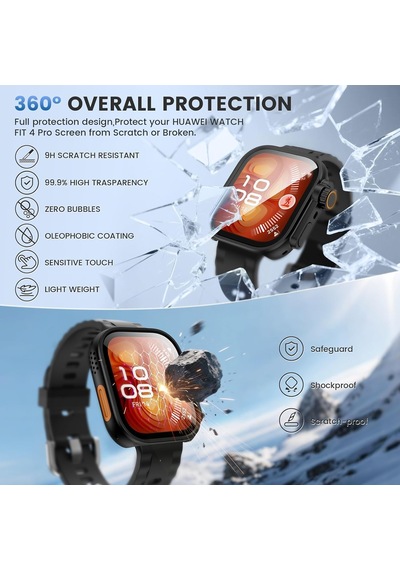 Change-case Huawei Watch Fit 4 Pro İçin 2 Si 1 Arada Sert Polikarbonat Kasa Koruyucu Dokunma Ve Netliği Etkilemeyen Darbelere Ve Çizilmeye Karşı Fit 4 Pro Ekran Koruyucu Kılıfı Siyah Çok Renkli Change-case Huawei Watch Fit 4 Pro İçin 2 Si 1 Arada Sert Polikarbonat Kasa Koruyucu Dokunma Ve Netliği Etkilemeyen Darbelere Ve Çizilmeye Karşı Fit 4 Pro Ekran Koruyucu Kılıfı Siyah Çok Renkli