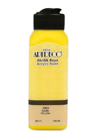 Artdeco 3601 Akrilik Boya 140 ML Sarı