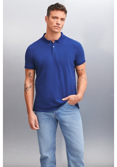 Grimelange Tarnex Erkek %100 Pamuk Kısa Kollu Regular Fit Lacivert Polo Yaka T-shirt Grimelange Tarnex Erkek %100 Pamuk Kısa Kollu Regular Fit Lacivert Polo Yaka T-shirt