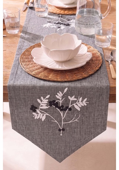 Silvara Kasso Punch İşlemeli Runner 35x110 Cm Çok Renkli