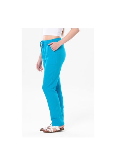 Eliş Şile Bezi Şile Bezi Çift Cepli Unisex Yazlık Pantolon Turkuaz Trkz-turkuaz Turkuaz