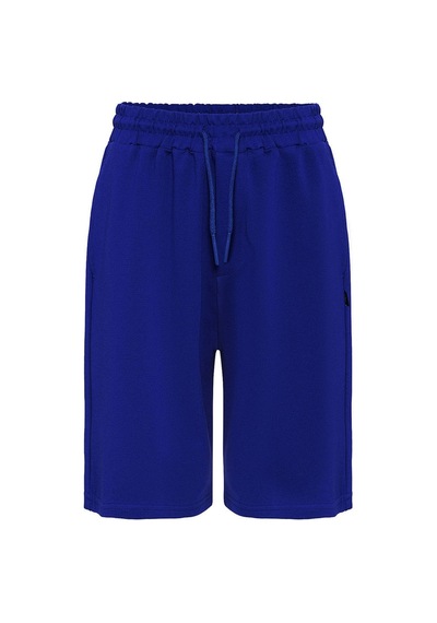 Basic Oversize Şort Takım Saks