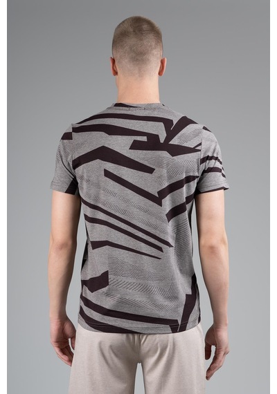 Maraton Regular Erkek Bisiklet Yaka Kahverengi T-shirt Kahverengi