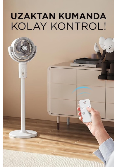 Torima F1 Air Fan Beyaz Kumandalı Yarlanabilir Vantilatör