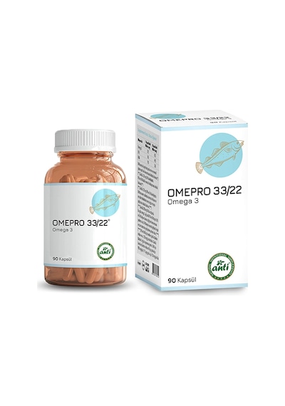 Omepro 3322 Omega 3 Balık Yağı (Trigliserit Format) 90 Kap.