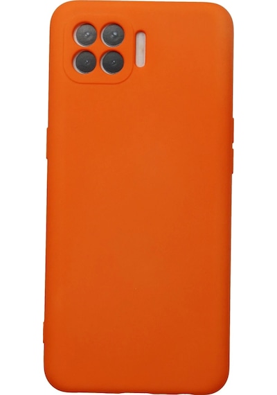 Muratech Newface Oppo Reno 4 Lite Kılıf Nano İçi Kadife Silikon - Turuncu