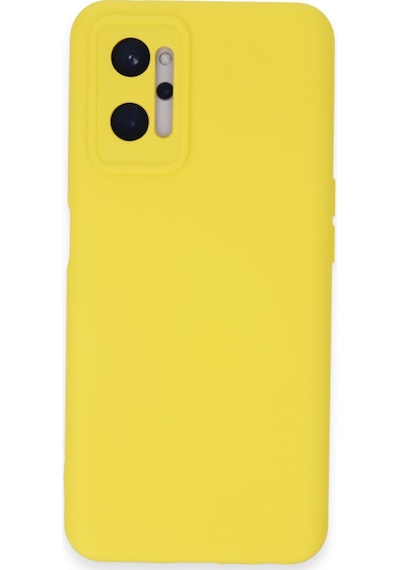 Realme 9i 4g Uyumlu Kılıf Nano İçi Kadife Silikon - Sarı