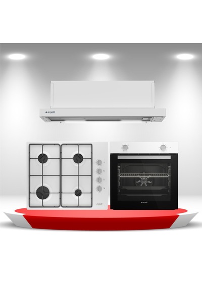 Arçelik AFM130B - OMD611EB - P171TB Beyaz Ankastre Set - 9