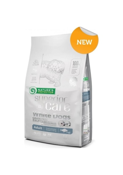 Nature's Protection White Dog Grain İnsct Small Bred Yetişkin Köpek Maması 1500 G