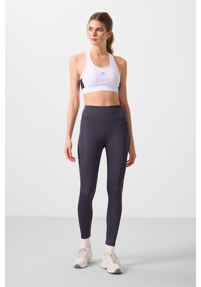 Tommylife Antrasit Esnek Standart Fit Performans Kadın Tayt - 94667 Antrasit