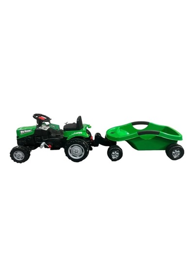 Power Pedallı Big Trolley Traktör 07-320 Yeşil