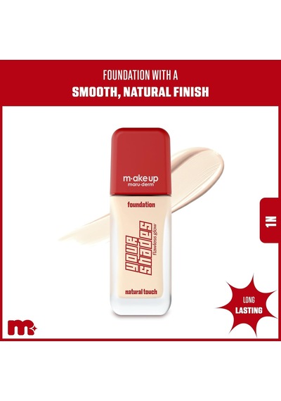 Make Up Maruderm Pürüzsüz Görünüm Sağlayan Yarı Mat Bitişli Uzun Süre Kalıcı Fondöten 1n 30 Ml Çok Renkli