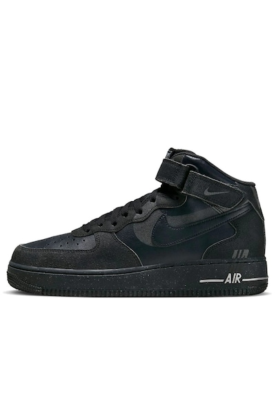 Nike Air Force 1 Mid Halloween Black Leather Sneaker Siyah Deri Günlük Spor Ayakkabı Dq7666-001 Nike Air Force 1 Mid Halloween Black Leather Sneaker Siyah Deri Günlük Spor Ayakkabı Dq7666-001