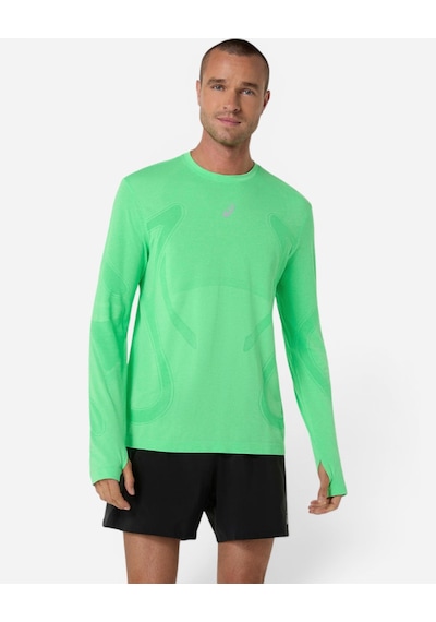 Asics Road Seamless Ls Top Erkek Yeşil Uzun Kollu Tshirt 2011d356-301