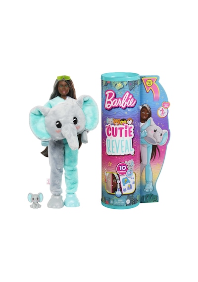 Barbie Cutie Reveal Bebekler Barbie Tropikal Orman Serisi - Fil HKP98