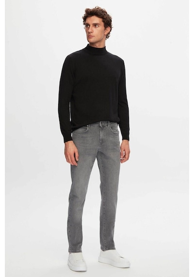 D's Damat Slim Fit Düz Boru Paça Erkek Denim Pantolon - Gri 6HCJ3ORT00102