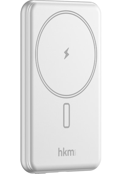Mag Lite Wireless 5.000 Mah 20W Magsafe Uyumlu Manyetik Kablosuz Powerbank Ultra Ince Gümüş Renk
