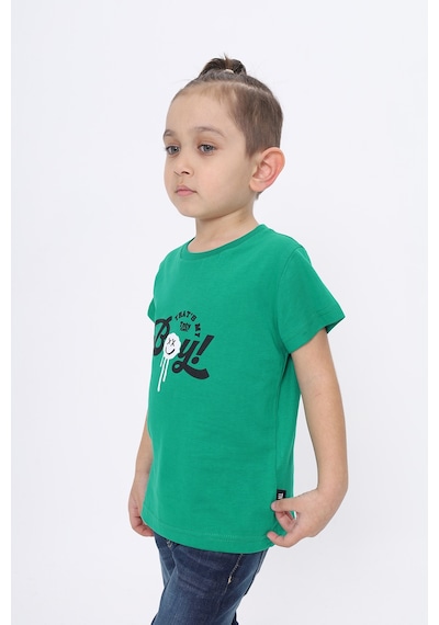 Toontoy Kids Toontoy Erkek Çocuk Bisiklet Yaka Kısa Kollu Baskılı Tişört 24103 Koyu Yeşil Toontoy Kids Toontoy Erkek Çocuk Bisiklet Yaka Kısa Kollu Baskılı Tişört 24103 Koyu Yeşil