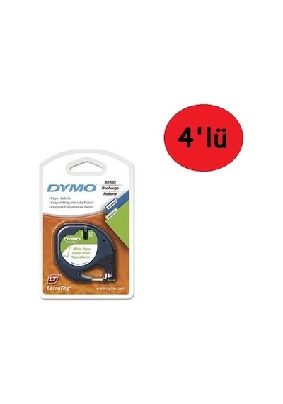 Şerit Let.kağıt 12mmx4m Beyaz 721510 59421 5 Adet 5