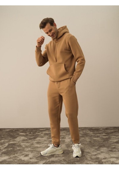 Xint Camel Pamuk Dokulu Regular Fit Sweat Pantolon 380149