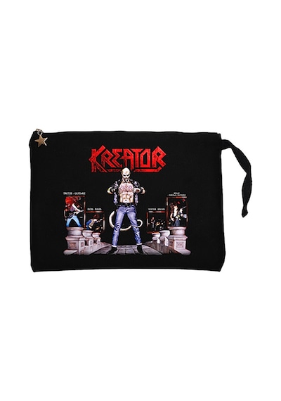 Kreator Terrible Certaint Siyah Clutch Cüzdan / El Çantası Siyah