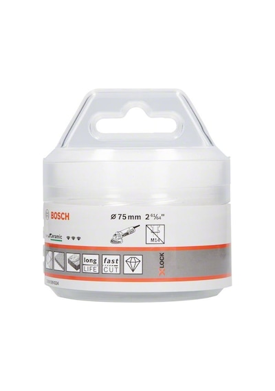 Bosch X-lock Seramik Delici 75x35mm Kuru Tip taşlama için  26085