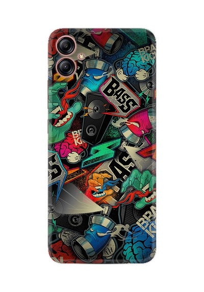 Samsung Samsung Galaxy Uyumlu A04e Kılıf Resimli Desenli Silikon Platinium Series Bass 1886