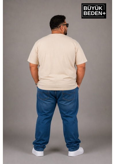 Superlife Süperlife Büyük Beden Erkek V Yaka Pamuklu Basic Tişört Lacivert 3xl-6xl Spr26bts509 Bej Superlife Süperlife Büyük Beden Erkek V Yaka Pamuklu Basic Tişört Lacivert 3xl-6xl Spr26bts509 Bej