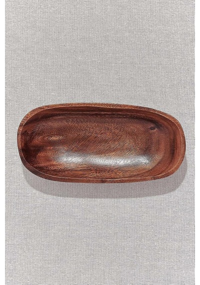 Tr Paşabahçe Ahşap Oval Servis Tabağı, 1 Adet Diğer
