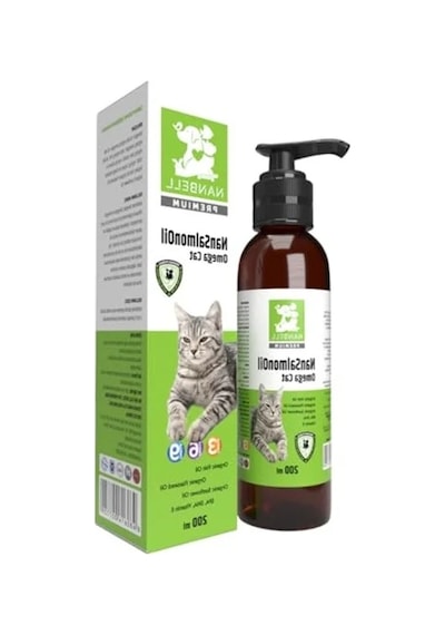 200ml Kedi İçin Omega 3-6-9 Somon Yağı, Doğal Besin Takviyesi