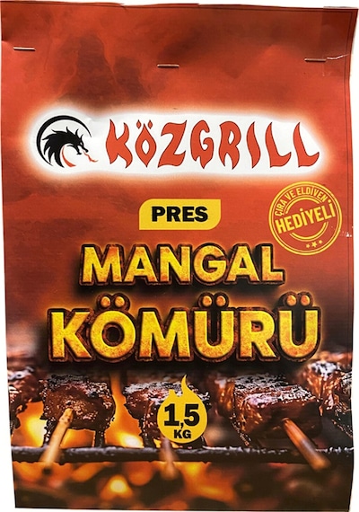 Közgrill Mangal Kömürü Pres 1,5 Kg