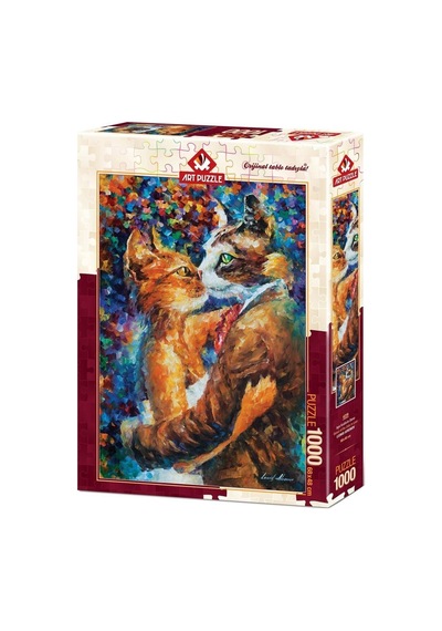 4226 Aşık Kedilerin Dansı - Art Puzzle 1000 Parça