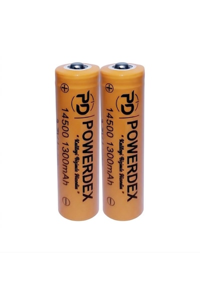 Markalonya Powerdex Lc 14500 3.7v 1300mah Aa Li-ion Şarjlı Pil 2 Adet