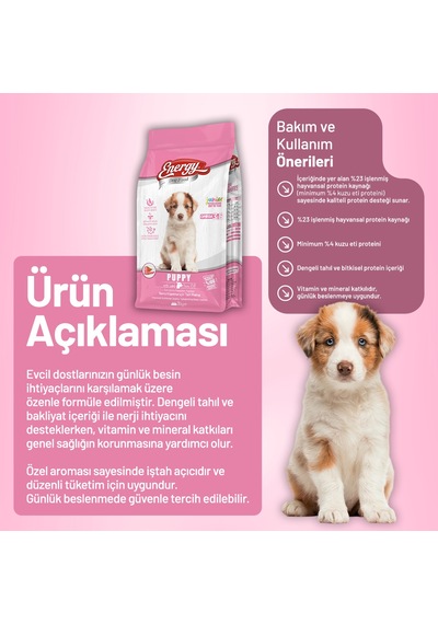 Kuzu Etli Yavru Köpek Maması 3 Kg - 2 Adet