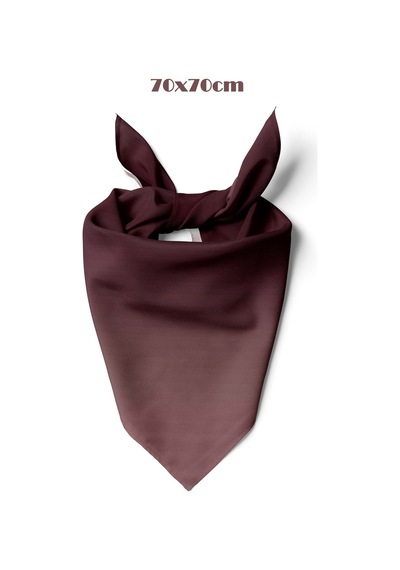 Nüans Desen 70 70cm Bandana/fular Çikolata Kahve
