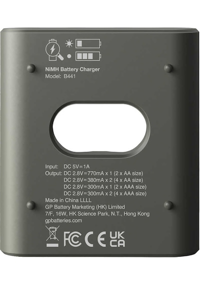 Gp Recyko B441 Usb 4lü Aa - Aaa Pil Şarj Cihazı Gpacsb44103 Gpb441r21-2gtlb1 Pilsiz