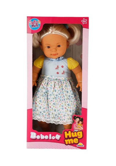 Hug Me Yumuşak Gövdeli Et Bebek 40 Cm Elbiseli Mavi