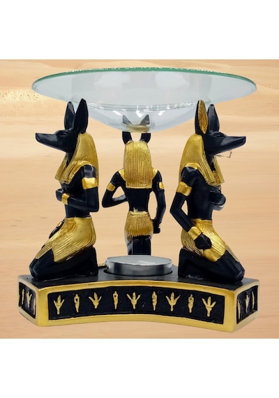 Anubis Buhurdanlık Esansiyel Yağ Brülörü Antik Mısır Firavun