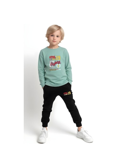 Fyk Kids 3'lü Erkek Çocuk Baskılı Yuvarlak Yaka Alt-üst Pijama Takımı Çok Renkli
