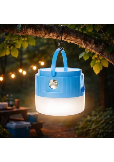 Ack Sarjli Dokunmatik 2 Kademeli Blue Gövde Fenerli Led Lamba 7500k 8w Ip20 Ac04-00130