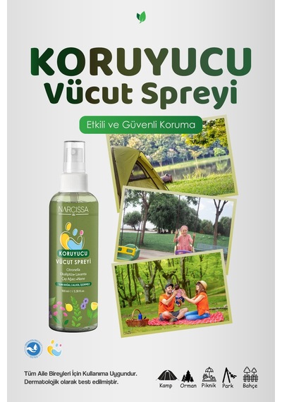 Sivrisinek Ve Kene Kovucu Vücut Spreyi 100ml - Tüm Gün Etki - 729463335