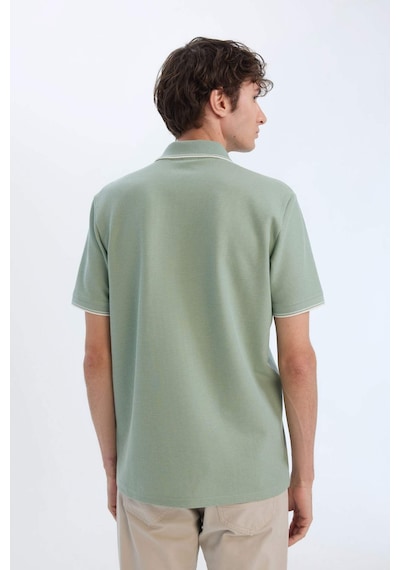 DeFacto Regular Fit Polo Yaka Kısa Kollu Waffle Tişört D7932AX25SPKH434