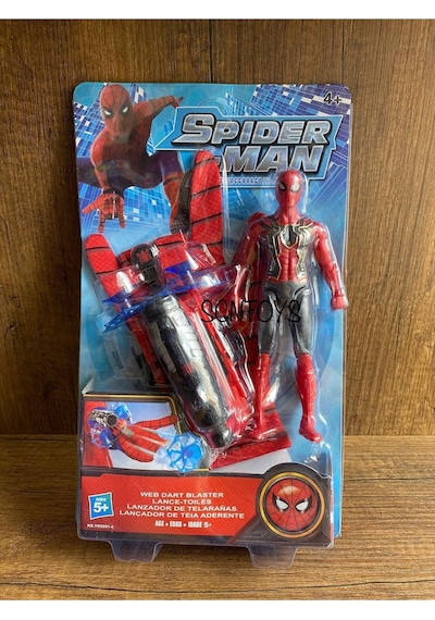 Örümcek Adam Ok Atan Ağ Fırlatan Eldiven Ve Spiderman Figür Oyuncak Set