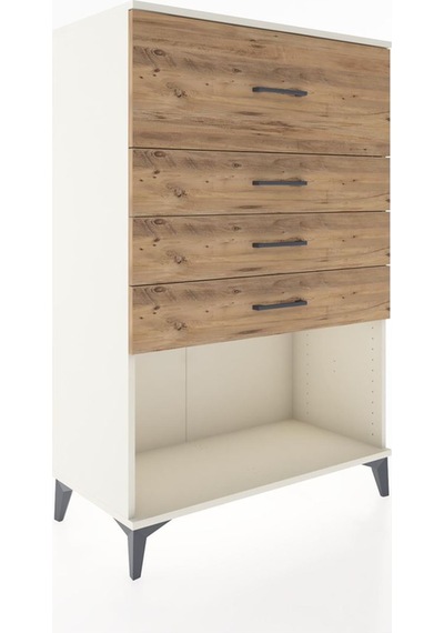 Hyperion Dolap 4 Çekmeceli 88x44x134 Aytaşı-çam Aytaşı