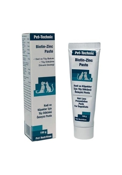 Biotin Zinc Paste Kedi Ve Köpekler İçin Deri Ve Tüy Bakımını Destekleyen Biotin & Çinko İçerikli Takviye M