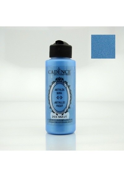 203 Mavi 120Ml Metalik Boya