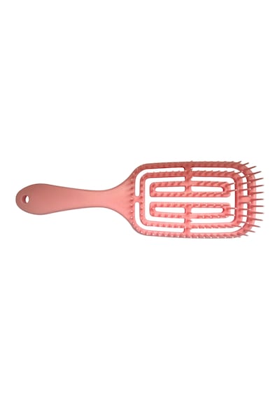 Croc Saç Fırçası Seti 2li Somon - Saç Açıcı Fırça, 3d Detangler Brush - Tarak Hediyeli